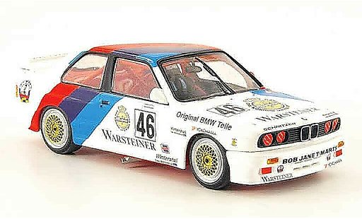 Bmw M3 course 1/43 Minichamps E30 No.46 Ravalgia Pirro WTC Calder 1987 modellautos