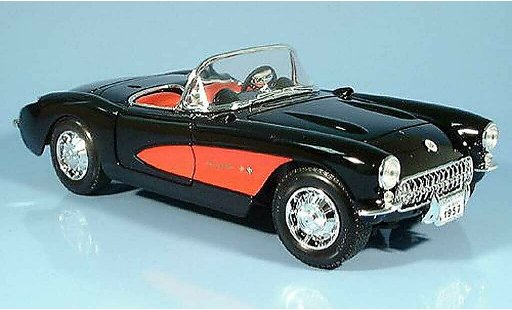 Chevrolet Corvette Convertible 1/18 Yat Ming C1 schwarz 1957 modellautos