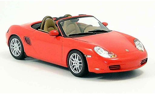 Porsche Boxster Base 1/43 Minichamps rot 2002 modellautos