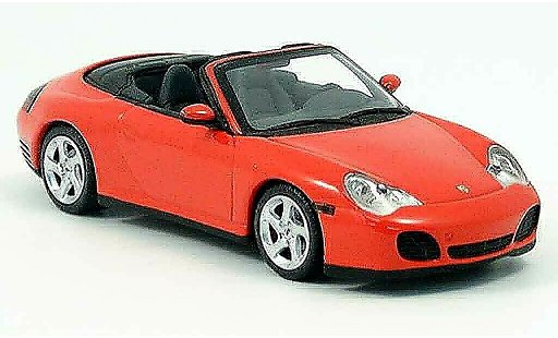 Porsche 911 4S 1/43 Minichamps Cabrio rot 2003 modellautos
