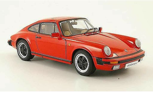 Porsche 911 3.2 1/18 Autoart carrera rot 1988 modellautos