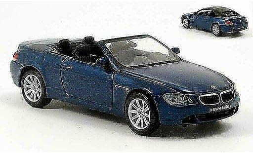 Bmw 645 Cabriolet 1/43 Kyosho E64 CI Cabrio blau modellautos