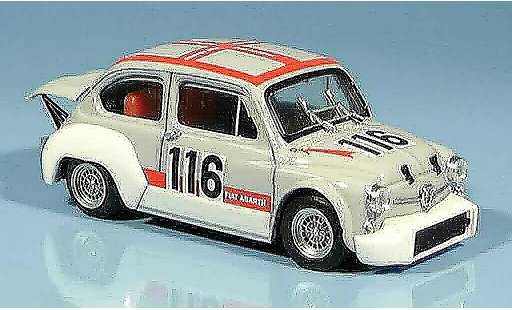 Fiat Abarth 1000 Berlina Corsa 1/43 Brumm Gr. 2 70 No.116 Svolte di Popoli 1970 modellautos