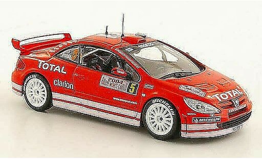Peugeot 307 WRC 1/43 Norev No.5 Total Gronholm / Rautiainen Rally Monte Carlo 2004 modellautos