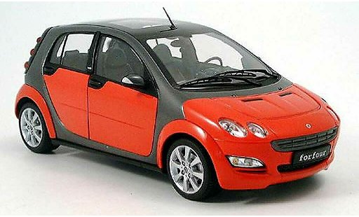 Smart ForFour Base 1/18 Kyosho rot grau 2004 modellautos