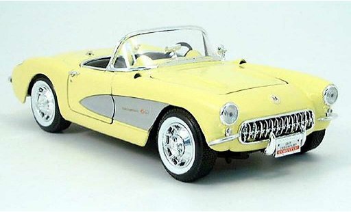 Chevrolet Corvette Convertible 1/18 Yat Ming C1 gelb 1957 modellautos