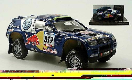 Volkswagen Touareg Dakar 1/43 Minichamps rallye gordon zitzewitz 2005 modellautos