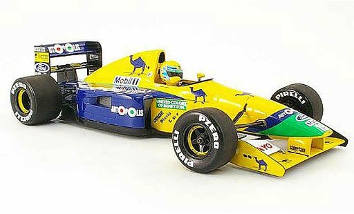 Benetton B191 course 1/18 Minichamps 1991 benetton b 191 r.moreno modellautos