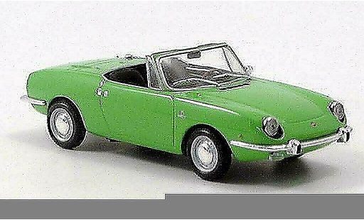 Fiat 850 Sport Spider 1/43 Minichamps gr&Atilde;&frac14;n 1968 modellautos