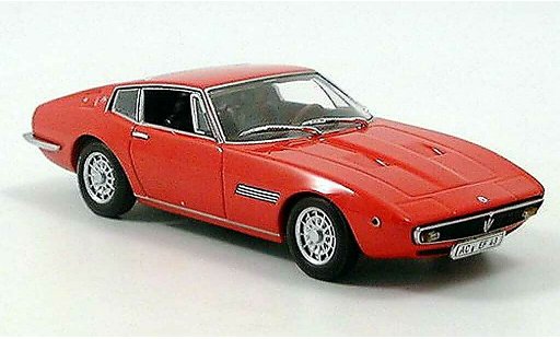 Maserati Ghibli coupe 1/43 Minichamps rot 1969 modellautos