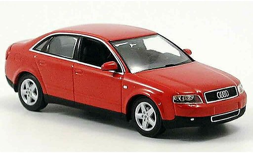 Audi A4 berline 1/43 Minichamps rot 2000 modellautos