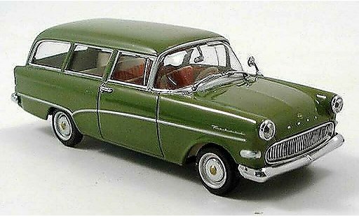 Opel Rekord P1 1/43 Minichamps P 1 Kombi gr&Atilde;&frac14;n 1958 modellautos