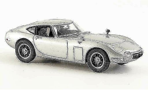 Toyota 2000 GT Base 1/43 Kyosho grau metallisee modellautos