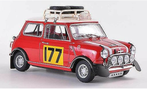 Austin Mini rallye 1/18 Kyosho Cooper S Mk1 No.177 R.Aaltonen / H.Liddon Rally Monte Carlo 1967 modellautos