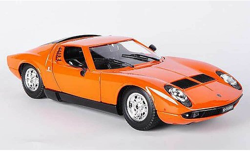 Lamborghini Miura Base 1/18 Burago orange 1968 modellautos