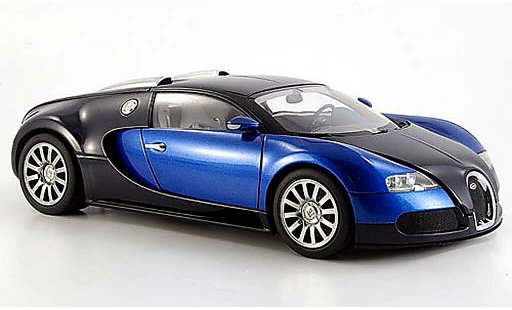 Bugatti Veyron coupe 1/18 Autoart 16.4 eb blau schwarz modellautos