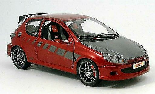 Peugeot 206 Tuning 1/43 Norev Street Racer rot modellautos