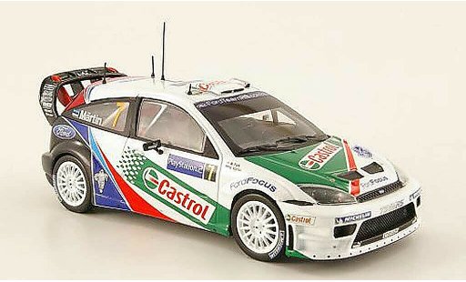 Ford Focus RS WRC 1/43 Minichamps No.7 Castrol Sieger Rally Korsika 2004 modellautos