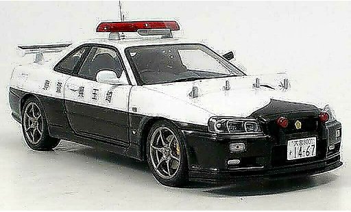 Nissan Skyline R34 1/18 Autoart gtr police modellautos