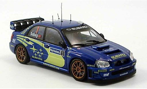 Subaru Impreza WRC 1/43 Autoart solberg mills rallye tour de corse 2004 modellautos
