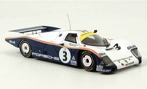 Porsche 962 1986 1/43 Spark No. 3 Le Mans modellautos