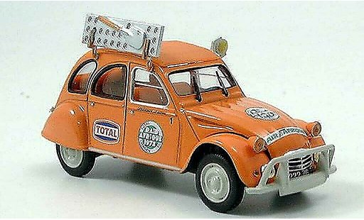 Citroen 2CV course 1/43 Norev Raid Afrique Rallye Afrique 1973 modellautos