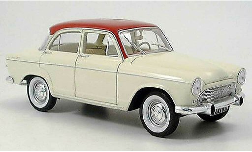 Simca P 60 Montlhery 1/18 Norev rot-beige 1961 modellautos