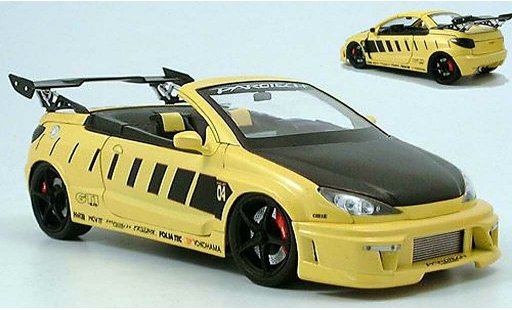 Peugeot 206 CC 1/18 Norev Parotech gelb modellautos