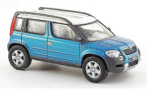 Skoda Yeti Base 1/43 Abrex blau 2005 modellautos