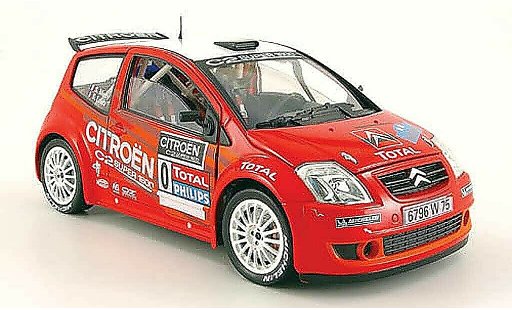Citroen C2 S1600 1/18 Solido no.0 loeb/meny rallye du var 2003 modellautos