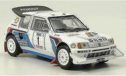 Peugeot 205 Turbo 16 1/43 Solido Rallye 1986 T16 modellautos