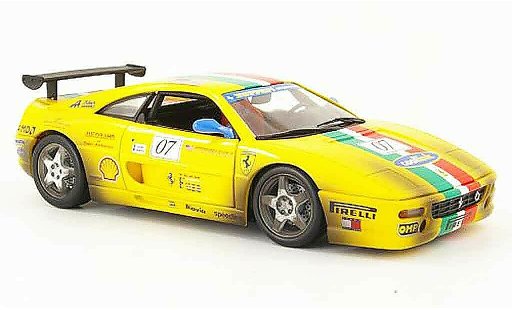 Ferrari F355 Berlinetta 1/18 Hot Wheels Limousine challenge gelb modellautos