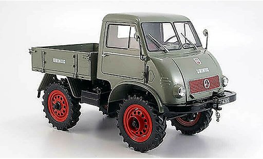 Mercedes Unimog 401-404 1/18 Schuco 401 avec westfalia kabine grau modellautos