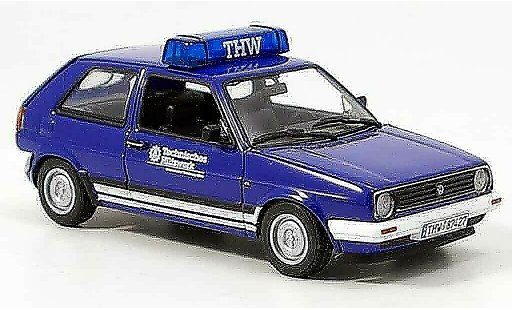 Volkswagen Golf Base 1/43 Minichamps thw blau modellautos