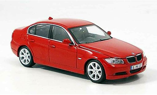Bmw 335 berline 1/43 Minichamps E90 Serie rot 2005 modellautos
