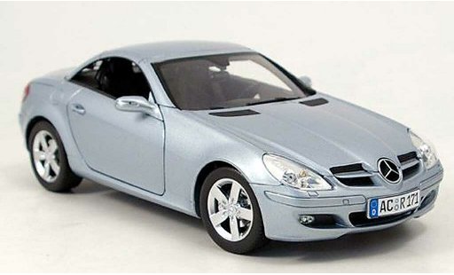 Mercedes Classe SLK Base 1/18 Minichamps graublau 2004 modellautos