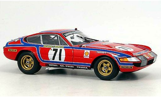 Ferrari 365 GTB/4 1/18 Kyosho no.71 24h le mans 1974 modellautos