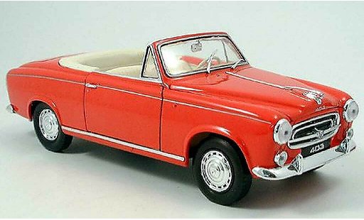 Peugeot 403 Cabriolet 1/18 Welly Cabrio rot 1957 modellautos