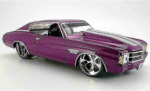 Chevrolet Chevelle tuning 1/18 Maisto 1971 prorodz lila SS454 modellautos