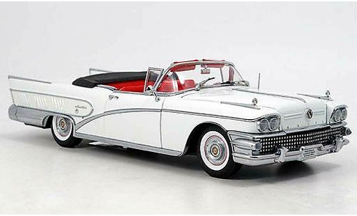 Buick Limited Convertible 1/18 Sun Star cabrio weiss 1958 modellautos