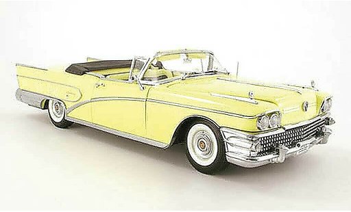 Buick Limited Convertible 1/18 Sun Star cabrio gelb 1958 modellautos