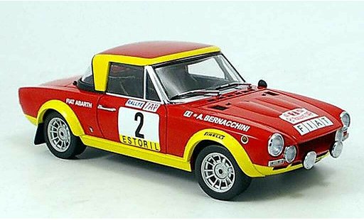 Fiat 124 Abarth 1/18 Sun Star pinto sieger rallye portugal 1974 modellautos