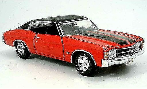 Chevrolet Chevelle SS 1/18 Maisto 1971 SS454 rot schwarz modellautos