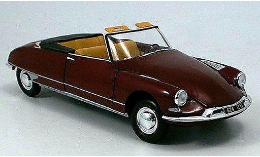 Citroen DS 19 1/43 Norev cabriolet schwarz-rot modellautos
