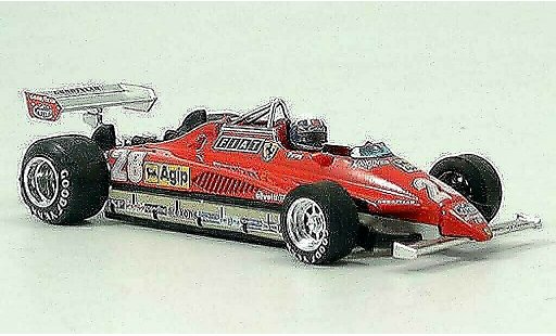 Ferrari 126 C 1/43 Brumm C2 No.28 D.Pironi GP San Marino avec Pilot modellautos