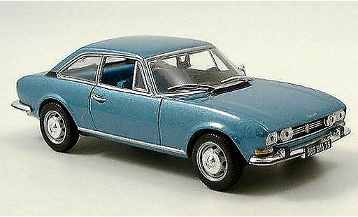 Peugeot 504 coupe 1/43 Norev blau 1969 modellautos