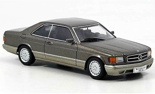 Mercedes 500 Coupe 1/43 Autoart (W126) grau modellautos