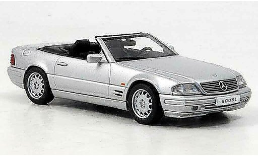 Mercedes 600 Base 1/43 Autoart (R129) Cabrio grau metallisee modellautos