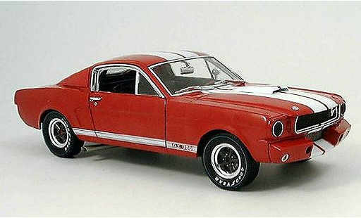 Shelby GT 350 1966 1/18 Shelby Collectibles racing rot avec bandes weisss modellautos