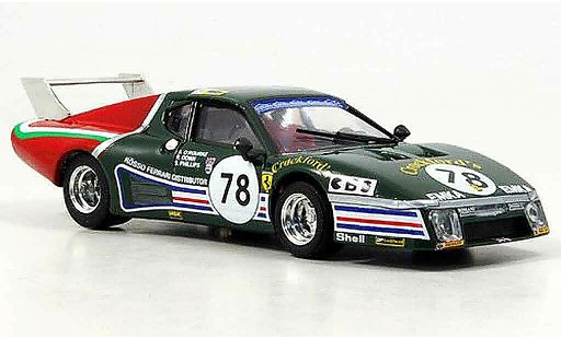 Ferrari 512 BB 1/43 Brumm no.78 oerourke le mans 1980 modellautos